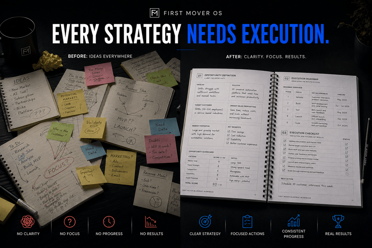 First Mover OS Le Cahier d'exercices
